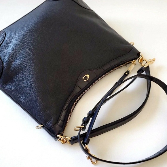 NEW Coach Crossbody Crocodile-embossed Leather hob - Picture 6 of 8